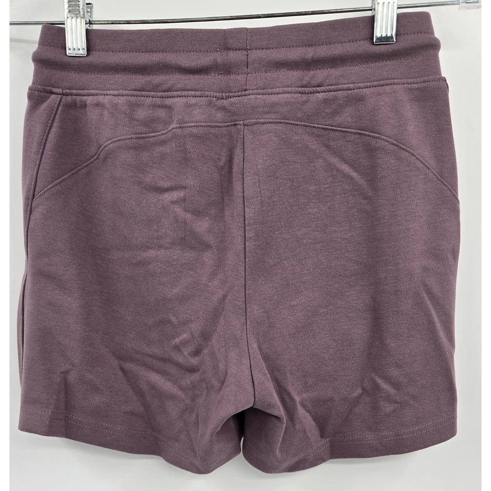 Alphalete Shorts Women's S Essential Core Athletic Drawstring Purple Zipper Pkt - Picture 2 of 6